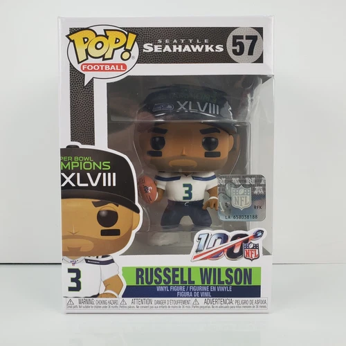 Funko POP! NFL Russell Wilson Figure Seattle Seahawks Football SB Champion