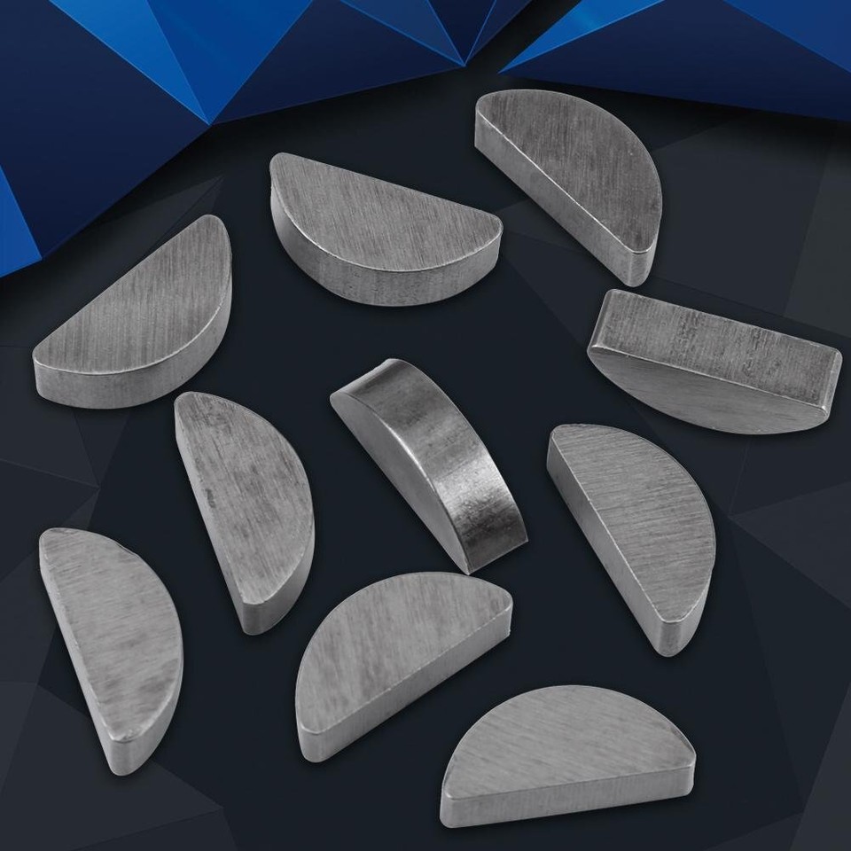 Woodruff Key Assortment 80pcs Woodruff Keys Kit, Metal Woodruff Keys