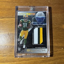 2023 Panini Black - Futuristic Jayden Reed #FUT-13 Gold /10 (MEM, RC)