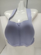 All In Motion High Support Front Zip Sports Bra Llilac/ Purple Size 42DD New