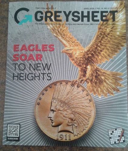 April issue of CDN Monthly Greysheet, April 2026, lightly used