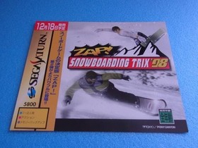 ZAP SNOWBOARDING TRIX SEGA SATURN SS PROMOTION #7f98f4