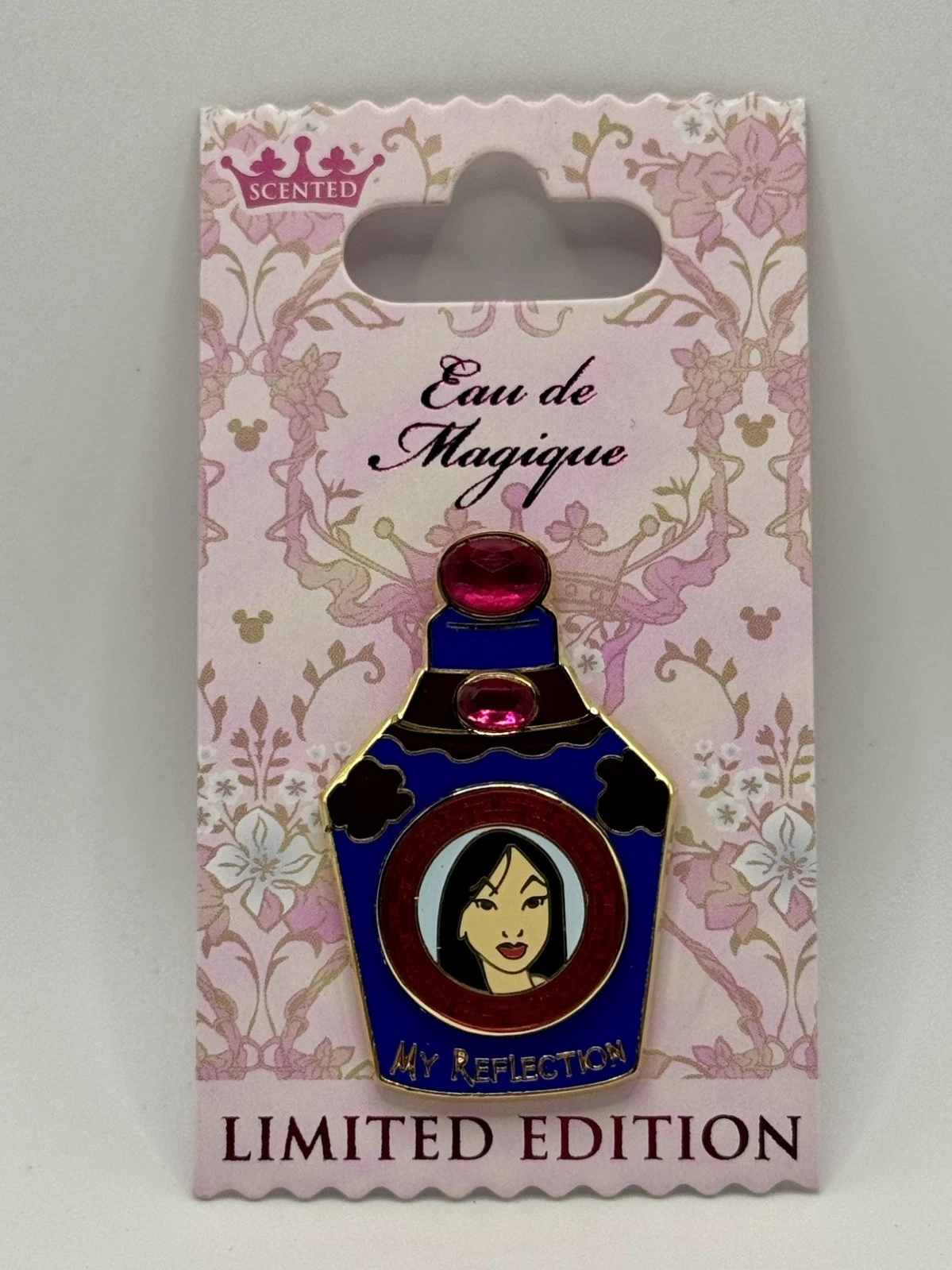 Disney Eau de Magique Mulan My Reflection January Perfume Bottle LE Pin