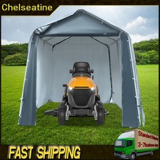Grey Outdoor Portable Garage Tent, Storage Tent, Waterproof Equipment Tent
