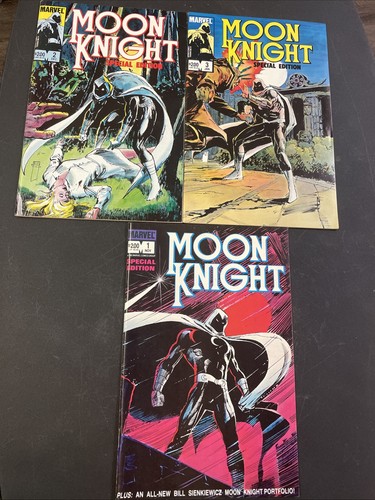 MOON KNIGHT SPECIAL EDITION #1-3 COMPLETE MARVEL 1983 SET SIENKIEWICZ 1 2 3