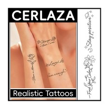 Cerlaza Temporary Tattoos Adult, 29 Styles Fake Medium, Multicolor