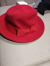 Betmar Vintage Red Wool  Floppy Rim Hat  Made...