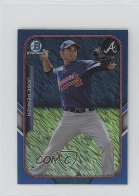 2015 Bowman The Farm's Finest Chrome Mini Shimmer Refractor Blue Jose Peraza qw7
