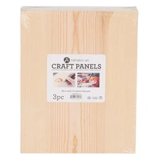Brown Wood 8x10 Craft Panels, 3 Piece