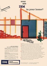 1957 IBM Data Processing: In Your Home Vintage Print Ad