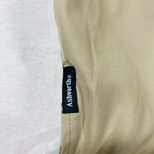 Ashworth Pullover Mens XL Khaki Beige Windbreaker Water Resistant Golf Jacket - Picture 19 of 21
