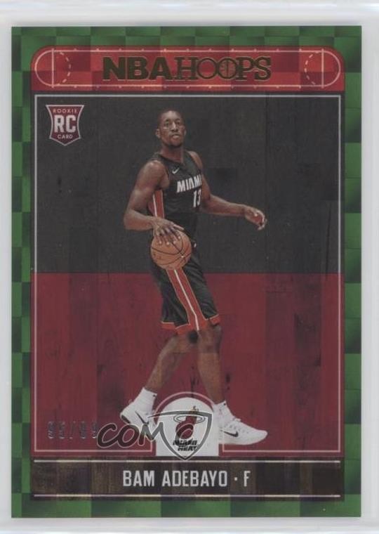 2017-18 Panini NBA Hoops Green 95/99 Bam Adebayo #264 1u6