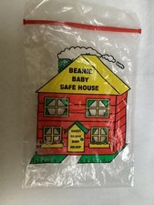 Ty Beanie Babies Baby Plastic Safe House Storage Bag Rare