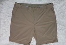 Greg Norman Performance Golf Shorts Classic Flat Front Men's Khaki Size 42