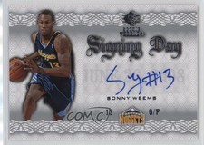 2008-09 SP Rookie Threads Signing Day Sonny Weems #SD-SW Auto 4g8