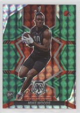 2022 Panini Mosaic Rookies Green Mosaic Prizm Mike Woods #350 13ke