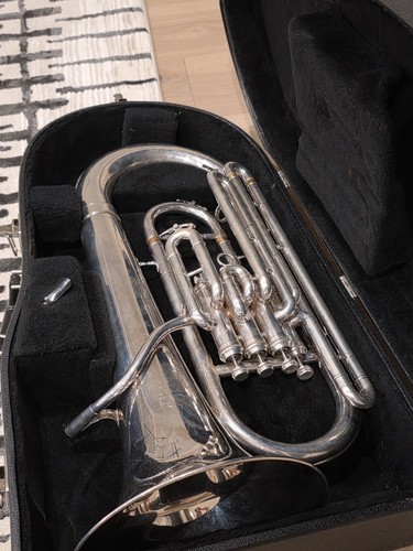 King Model 2280 4-valve Euphonium in Silver Plate