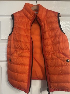 Neonorange Stone Island Junior Bomberjacke mit echten Gänsedaunen, jede Jahreszeit