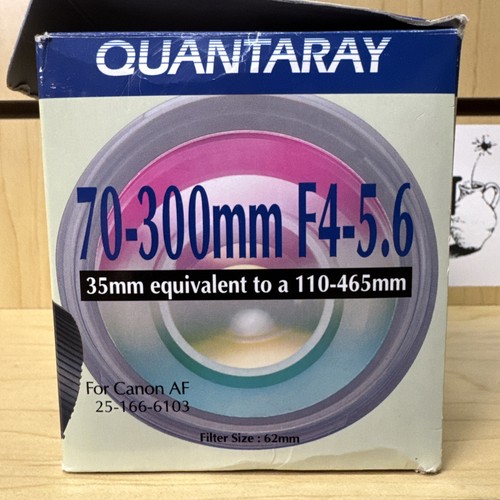 Quantaray 70-300mm Autofocus Telephoto Macro Zoom Lens F4-5.6 for Canon Camera - Picture 9 of 11