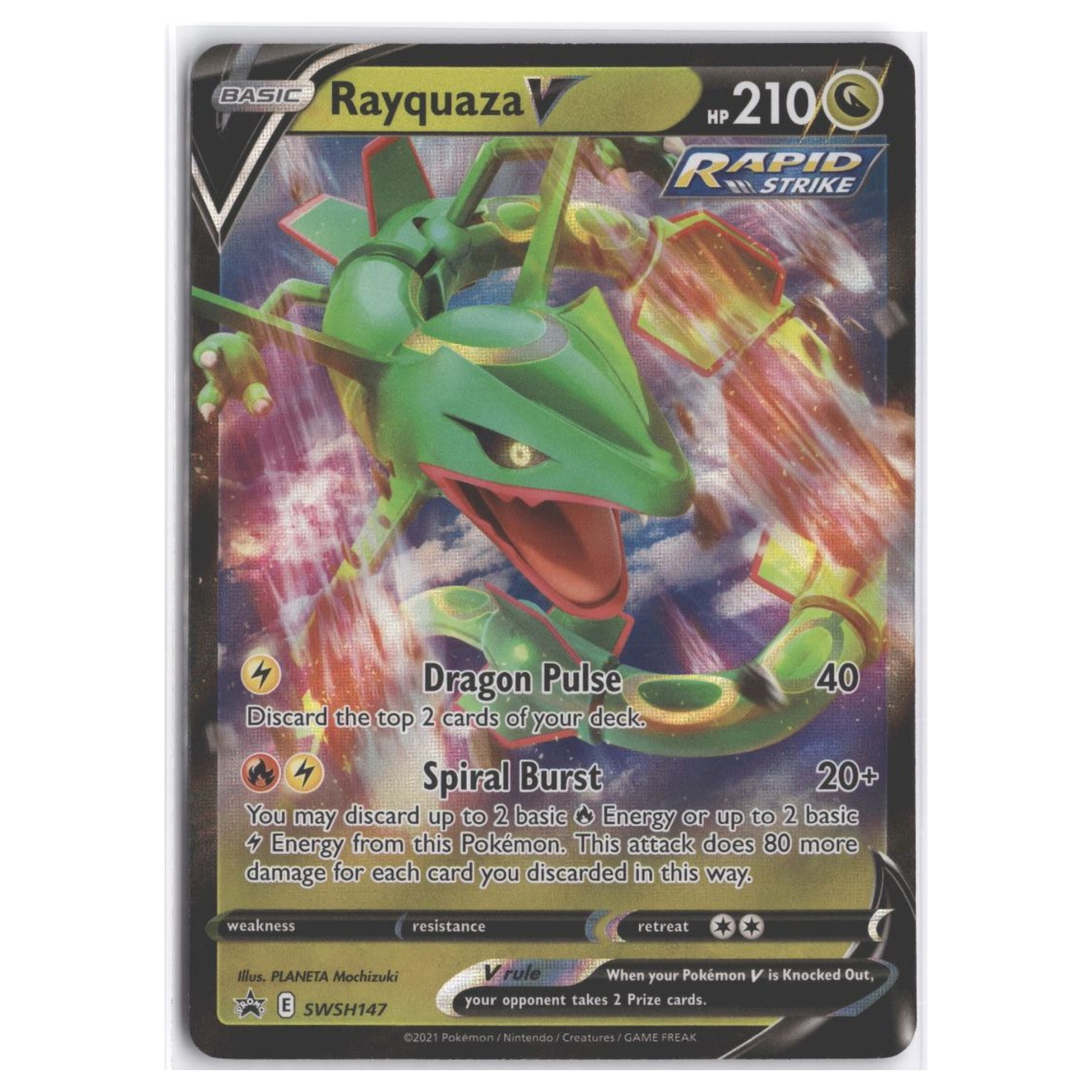 Rayquaza V #SWSH147 2021 Sword - Shield Promo Pokemon Card
