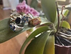 Lot of 5 Vintage Sterling Silver Rings – Southwestern / Boho Style!