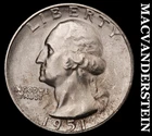 1951-S Silver Washington Quarter - Choice Gem Brilliant Unc  Lustrous  #i6453