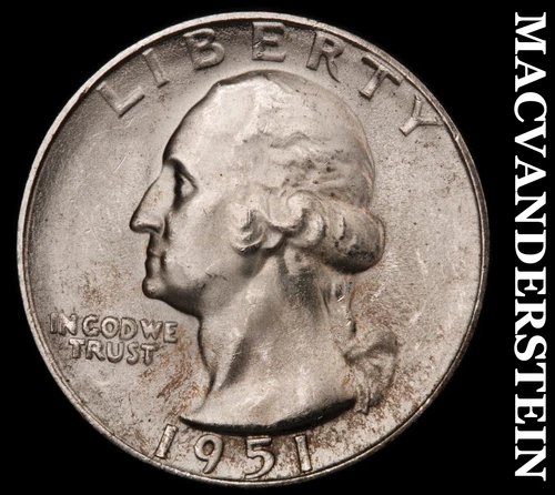 1951-S Silver Washington Quarter - Choice Gem Brilliant Unc  Lustrous  #i6453