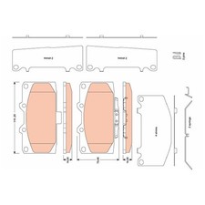 Satz Bremsbeläge Bremsklötze vorne für Subaru Impreza GD GG | 829395