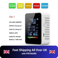 CO2 Digital Meter Humidity Detector Air Quality Dioxide Carbon Monitor Analyzer