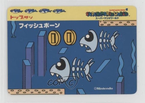 1990 Top Sun Super Mario World Fish Bone s 0q9m | eBay
