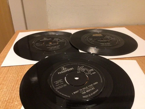 The Beatles - 3 Vinyl 7” Singles - Parlophone Era Mid 60’s