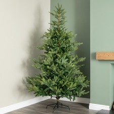 Image of 7ft (2.1m) Green Artificial Real Look Grandis Fir Christmas Tree with 2326 Tips