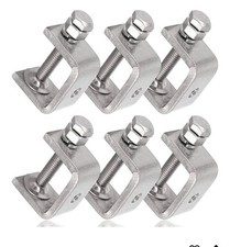 6 Piezas-304 Acero Inoxidable Abrazadera en C Resistente-Carpintería-Soldadura-Construcción-Hogar