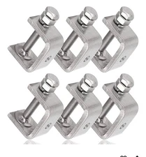 6 Pcs-304 Stainless Steel C-Clamp Heavy Duty-Woodwork-Welding-Building-Household