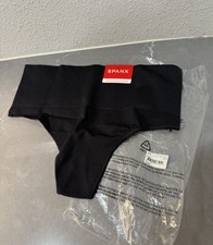 NEW SPANX Women's Size Small Very Black Everyday Shaping Thong Underwear Cheekie