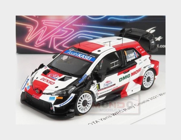 1:43 Spark Toyota Yaris Wrc #1 Winner Rally Croatia 2021 Ogier Ingrassia S6588 M-image