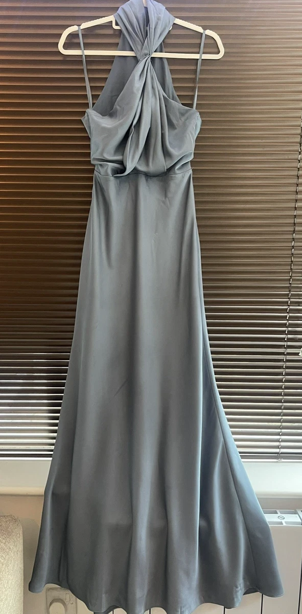 asos edition satin ruched halter neck maxi dress Women's Dresses for Women for sale category_backless-dresses