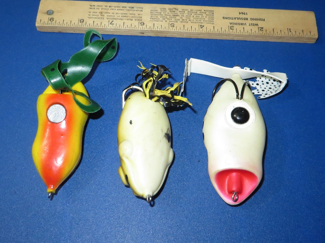 Lot of 3 Large Unique Frog Topwater Lures - Image 3