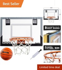 Slam Dunk Over the Door Mini Basketball Hoop Set - Perfect for Kids Adults