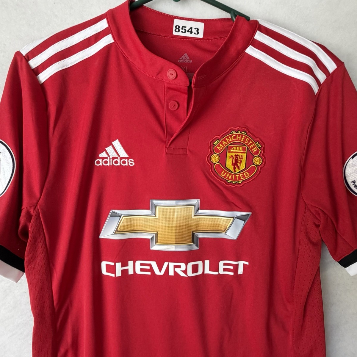 Youth Adidas Lukaku 9 Manchester United Chevrolet Soccer Red