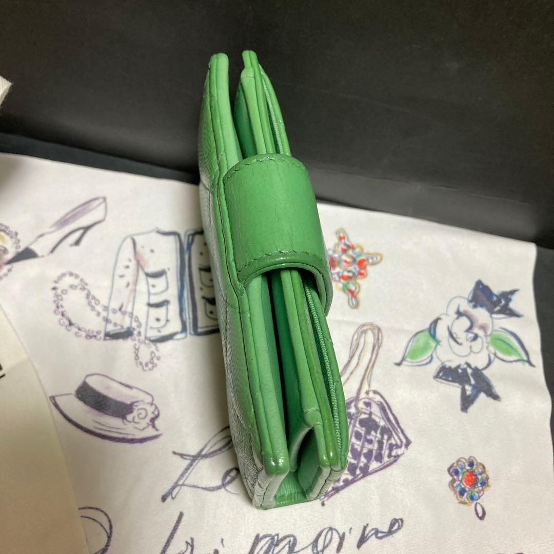 Chanel Green Card Coin Case Classic Line Silver Metal Accessories thumbnail 8