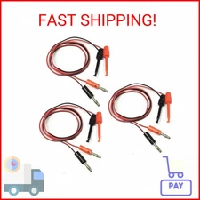 HiLetgo 3Pair 4MM Banana Plug to Test Hook Clip Test Lead Cable for Multimeter 1