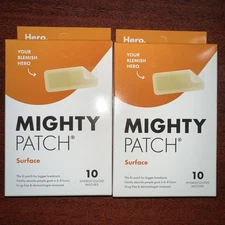 2x Hero Cosmetics Mighty Surface Patch - 20 ct total Exp Date 04/27