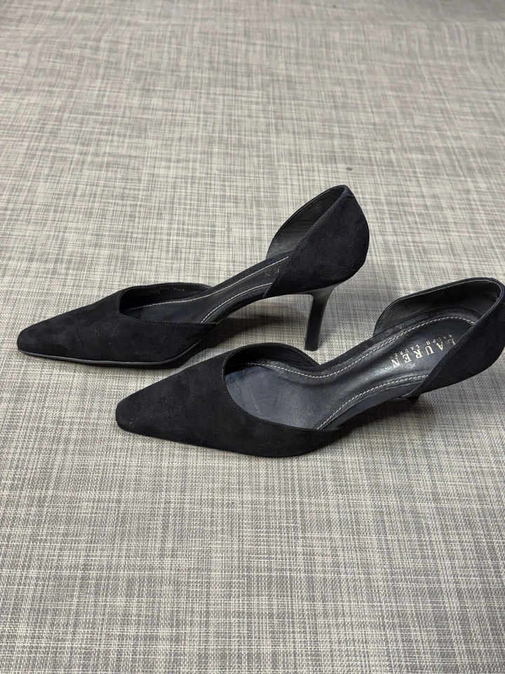 Ralph Lauren Mujer Tacón Alto Negro Talla 8.5 Nuevo con Caja Foto 3 de 4