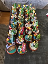 The Bradford Editions "The Simpsons Illuminated Christmas" ornament collection