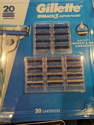 Gillette Mach3 Razor Blade Refill 20 Cartridges