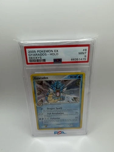 2005 POKEMON EX DEOXYS #8 GYARADOS-HOLO PSA 9