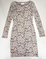 ELIZA J. sheath dress lace overlay long sleeve round neck pull on NWT Sz 2