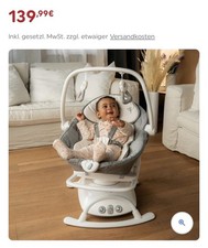 Neuwertig Joie Emeri 2-in-1 Baby Schaukel und Wippe Fern Babyschaukel
