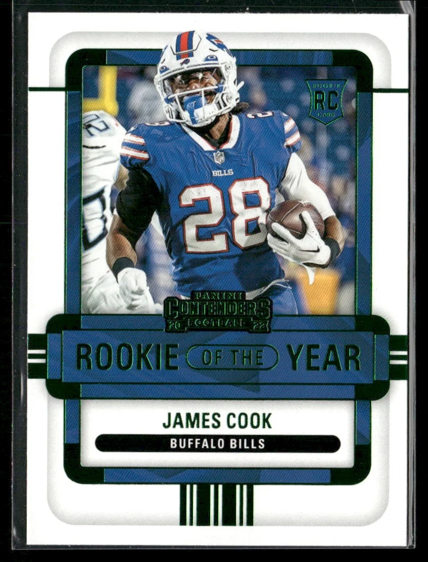 James Cook Panini Contenders Rookie of the Year Contenders #ROYJCO Emerald